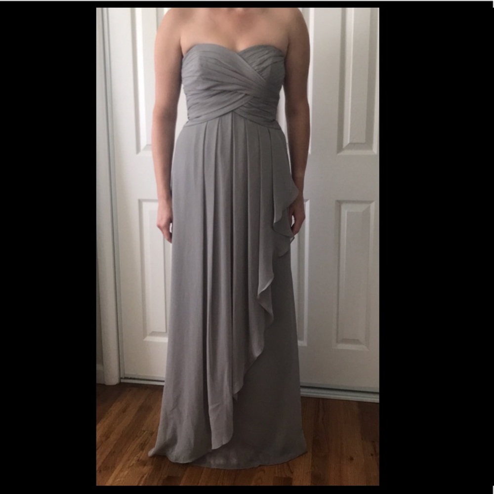 David’s Bridal Crinkle Chiffon bridesmaids dress
